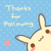 Thanks for Following