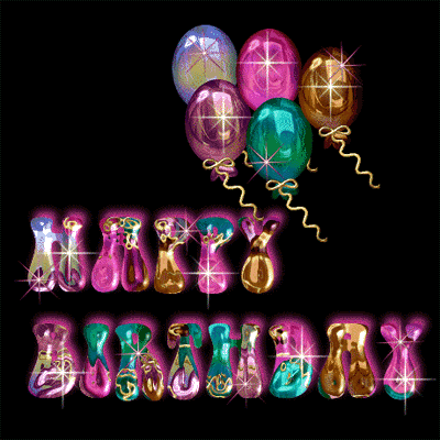 Happy Birthday balloons