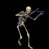 Violin Player Skeleton