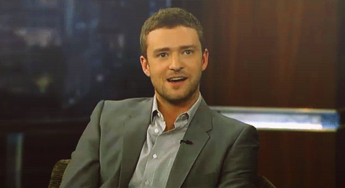 Justin Timberlake laughing