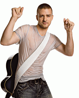 Justin Timberlake with guitar