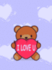 Bear with hearts