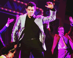 Nick Jonas dancing