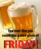 You look like you could use a nice glass of FRIDAY