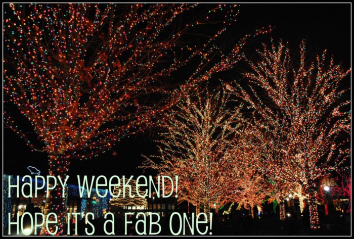 Happy Weekend! Hope it's a fab one!