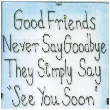 Good Friends Never Say Goodbye They Simply Say "See You Soon"