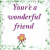 You're a wonderful friend 