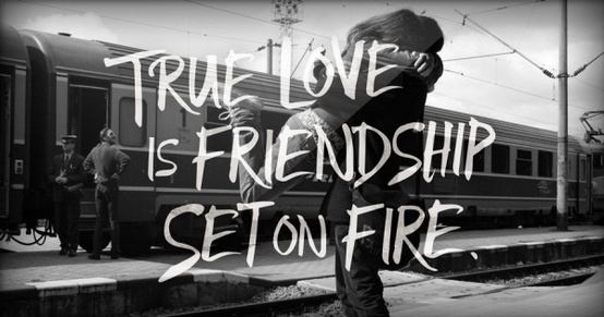 True Love is Friendship set on fire