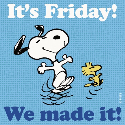 It's Friday! We made it!