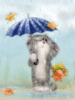 Autumn Cat with Umbrella