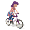 Cyclist girl