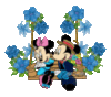 Romantic couple: Mickey and Minnie