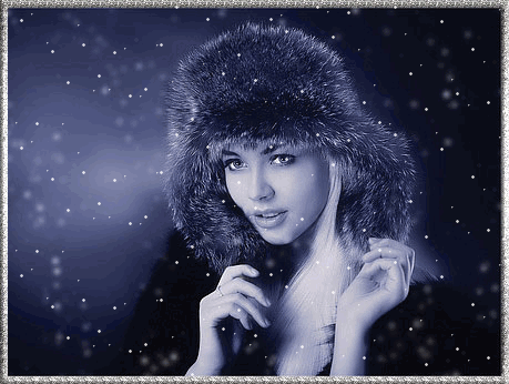 Beautiful winter girl