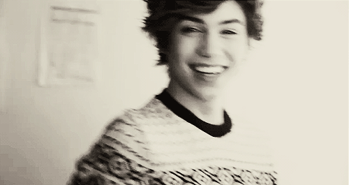 George Shelley laughing