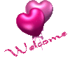 Welcome--Hearts Ballons