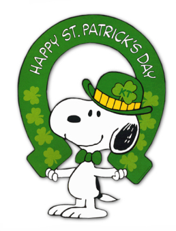 Happy St. Patrick's Day --Snoopy
