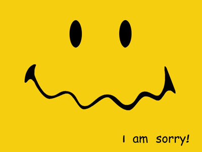 I am sorry!