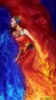 Woman in a devil fire