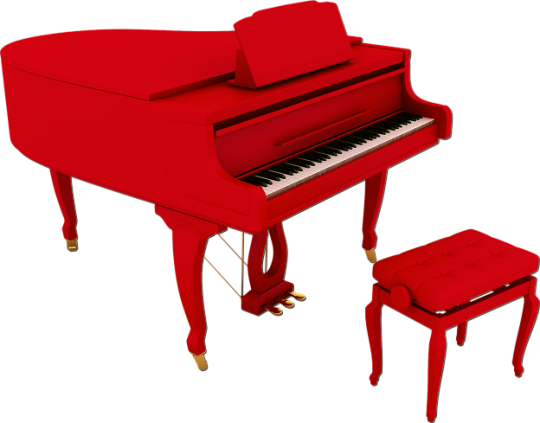 Grand Piano Red