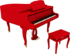 Grand Piano Red