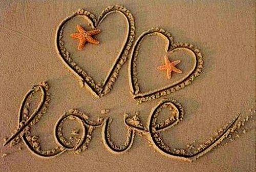 Love -- Sand Hearts
