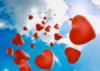REd Hearts in the Sky
