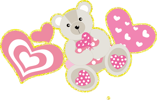 Hearts and Teddy Bear