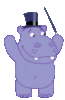 Dancing hippopotamus
