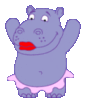 Dancing hippopotamus