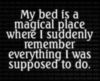 My bed funny quote