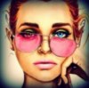 Beautiful Girl Pink Sunglasses