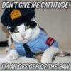 LOL Cat: Officer of the paw
