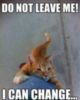 LOL Cat: Do not leave me! I can change...