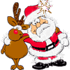 Christmas -- Santa and Deer