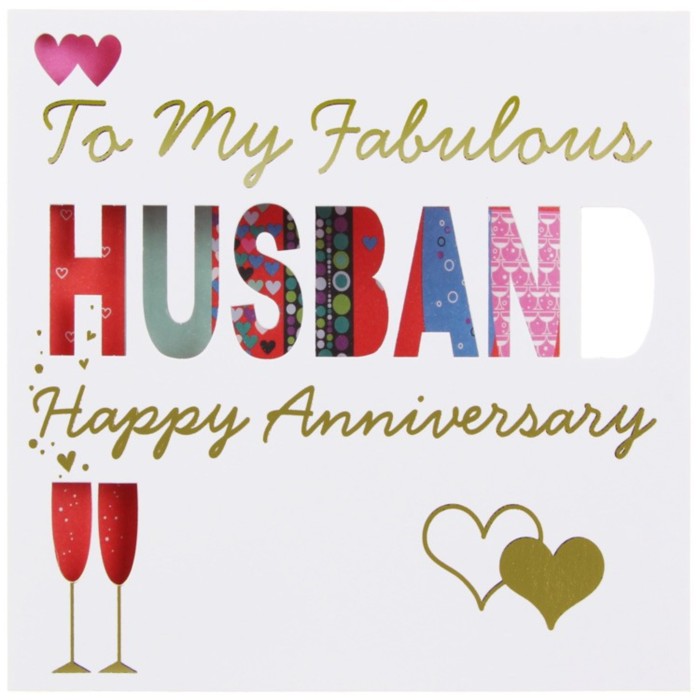 To My Fabulous HUSBAND Happy Anniversary