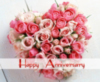 Happy Anniversary -- Flower Heart