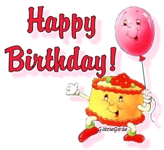 Happy Birthday cake balloon