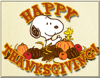 Happy Thanksgiving! -- Snoopy