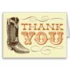 Thank You -- Cowboy Boot
