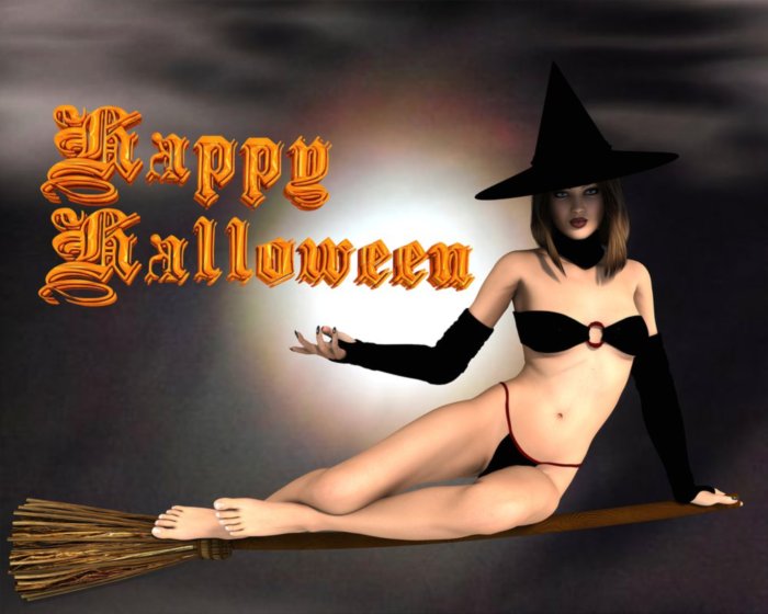 Happy Halloween -- Sexy Witch. 