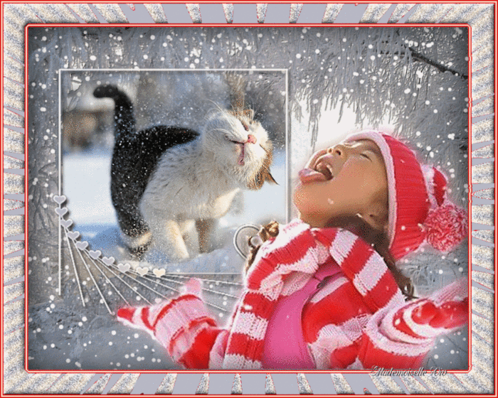 Happy New Year -- Cat and Kid