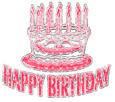Happy Birthday red cake