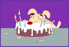 Happy Birthday dog cake