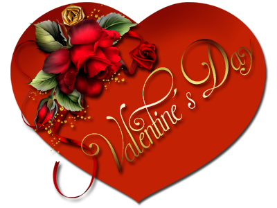 Valentine's Day Flower Heart