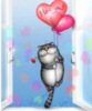 I love you! -- Cat with Ballons