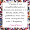 Coco Chanel about fashion