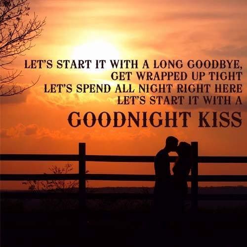 Goodnight Kiss Quote