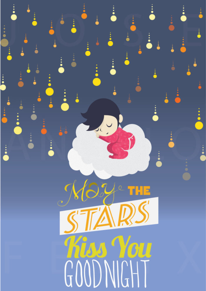 May the stars kiss you Goodnight