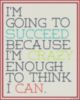 I'm Going To Succeed Because I'm Crazy Enough To Think I Can.