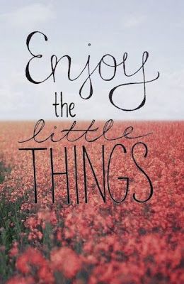 Enjoy the little Things